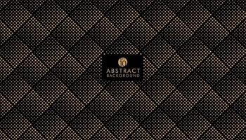 Abstract seamless golden halftone lattice pattern on black background. Luxury and elegant pattern. You can use for cover brochure template, poster, banner web, print ad, etc. Vector illustration