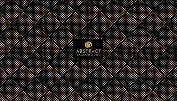 Abstract seamless golden halftone lattice pattern on black background. Luxury and elegant pattern. You can use for cover brochure template, poster, banner web, print ad, etc. Vector illustration