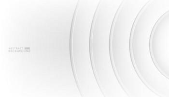 Abstract technology background with round circles design. Elegant silver design for web, presentation, wallpaper. Vector illustration