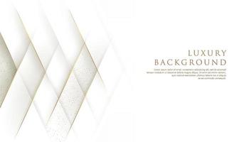 Abstract modern overlap layer luxury design gray white and gold concept with space for content. Premium and elegant design. Vector illustration.