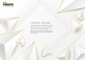 Abstract triangle element of geometric gold style geometric pattern background. Premium and elegant. Modern style.You can use for cover template, poster, banner web,. Vector illustration