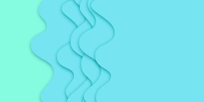 wave abstract art paper paper carving background paper layer 3d illustration photo