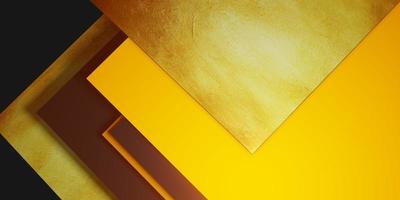 gold leaf texture background black and yellow frame floor level elegant powerful 3d illustration photo