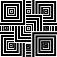 Abstract lines square geometric black and white background and texture. vector