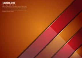 Abstract orange and red overlap layers background with copy space for text. Modern style. vector