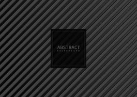 Abstract gray stripe pattern diagonal on black background and texture. vector