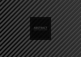 Abstract gray stripe pattern diagonal on black background and texture. vector