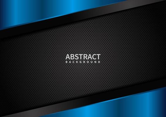 Abstract template Corporate Concept Geometric Triangle blue and Black on Dark Background.