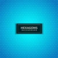 Abstract geometric hexagons seamless pattern on blue background. Modern stylish texture. vector