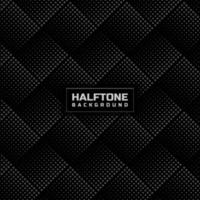 Abstract gray halftone lattice pattern on black background. vector
