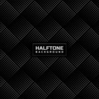 Abstract gray halftone lattice pattern on black background. vector