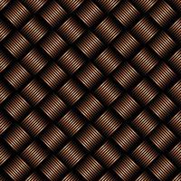 Geometric black and orange weave pattern background. vector