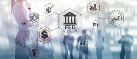 Federal Reserve System. FED. Financial Business Background. photo