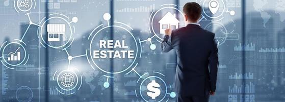 Real estate concept. Buying real estate for business or life. photo