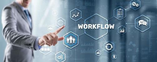 Workflow Repeatability Systematization Buisness Process. Business Technology Internet photo