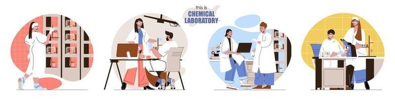This is Chemical Laboratory concept scenes set