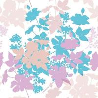 Seamless pattern beautiful vintage wild rose flowers pastel abstract background. Vector illustration hand drawing.