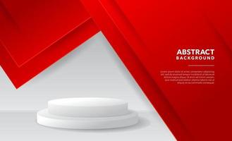 red white modern abstract background design vector