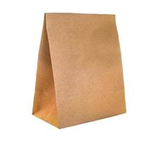 Brown paper bag packaging for environment photo