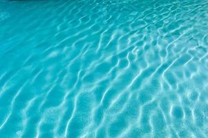 Surface of rippled blue swimming pool