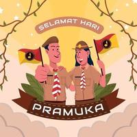 Selamat Hari Pramuka vector