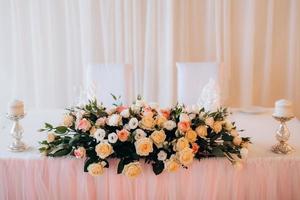 wedding decor with natural elements photo