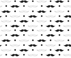 Ilustración de vector de patrones sin fisuras de bigote