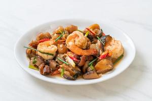 Stir-Fried Sea Cucumber with Shrimps photo