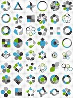 Collection of Infographic Templates for Business Vector Illustration