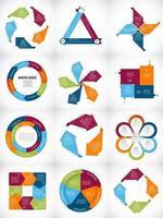 Collection of Infographic Templates for Business Vector Illustration