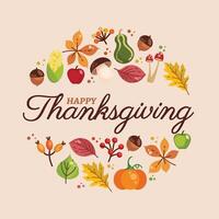 Thanksgiving day. Logo, text design. Typography for greeting cards and posters. Give thanks. vector