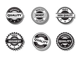 Set of badge or logo banner design element collection vector