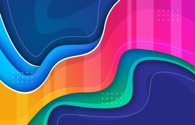 Colorful Abstract Liquid Background