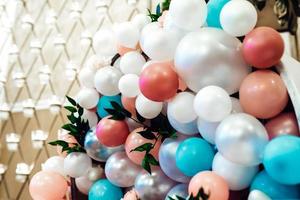 Wedding decor with large beads photo