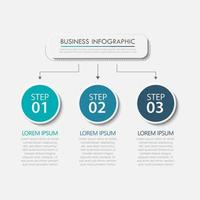 Business data visualization timeline infographic icons designed for abstract background template vector