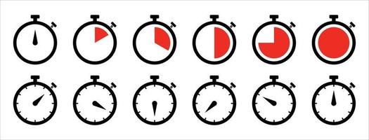 stopwatch logo set, stopwatch vector