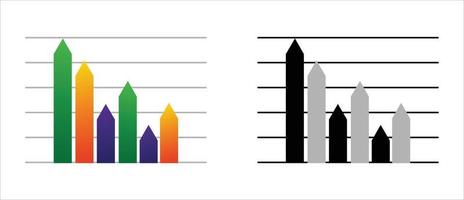 infografía icono y elementos, gráfico, gráfico de venta. vector