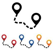 location set icon, location logo vector