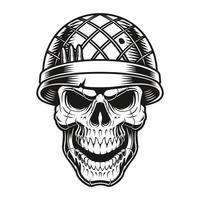 a soldier skull vector illustration