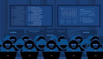 personal data security and cyber data security online concept illustration vector