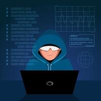 personal data security and cyber data security online concept illustration vector