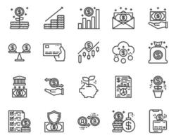 Money management icon and symbol for website, application vector