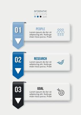 Business concept infographic template with workflow.