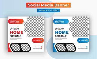 Real estate social media post template