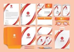 Classic full stationery template design. Documentation for business vector