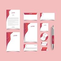 Stationery template design vector