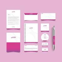 corporate identity template with digital elements. Vector company style for brand book and guideline. EPS 10