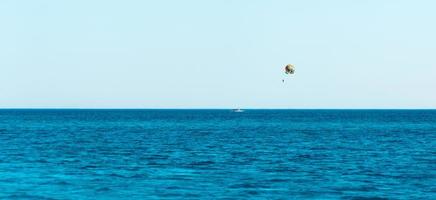 Seascape view from Dahab Sina Egypt Landscape sea and mountains photo