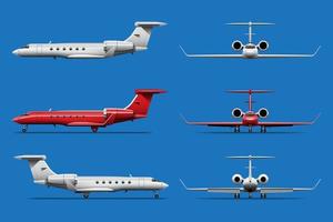 Big isolated Business class boeing aircraft Air cargo delivery and transportation charter icon vector illustration, logistic concept, flat vector,
