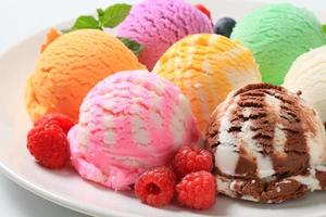 helado variado foto
